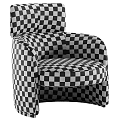 Elegant Beige Velvet Leisure Chair With Curved Armrests And Modern Design
