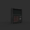 Black Industrial Control Panel With Display Screen And Numeric Keypad
