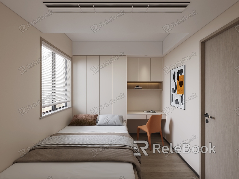 Modern Tatami Bedroom model