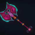 Axe Cartoon Axe Cartoon Weapon Hand Painted Axe Style Axe Hand Painted Tomahawk 3d model