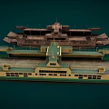 Two Modern and Rusted Ships With Open Decks and Hull Details