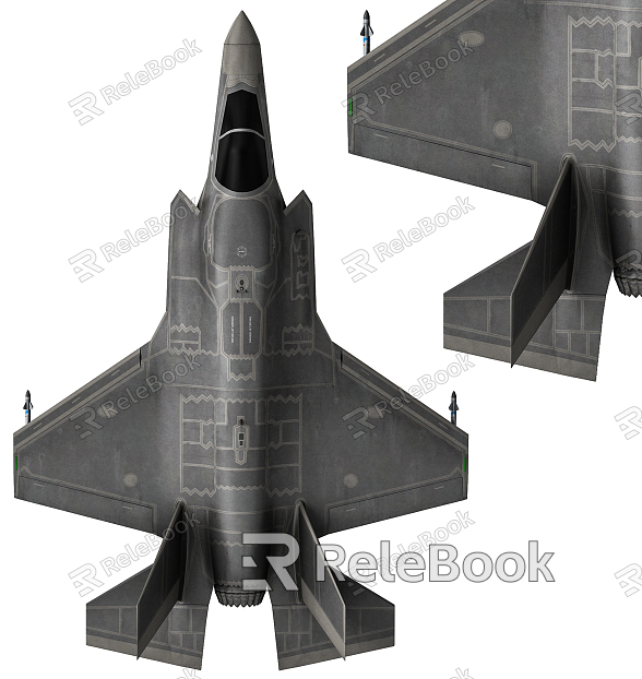 Modern fighter stealth fighter model