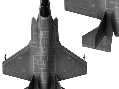 Modern fighter stealth fighter 3d model