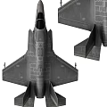 Advanced Stealth Fighter Jet With Sleek Fuselage Cockpit And Aerodynamic Wings Design