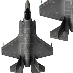 Modern fighter stealth fighter 3d model