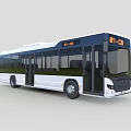 Modern Urban Public Bus With White Blue Exterior Digital Display 61103