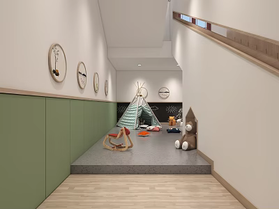 Modern Kindergarten 3d model