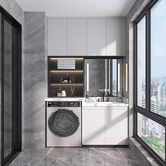 Modern Balcony 3d model