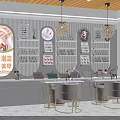 Elegant Illuminated Display Shelves For Modern Nail Salon To Showcase Manicure Polish And Beauty Supplies