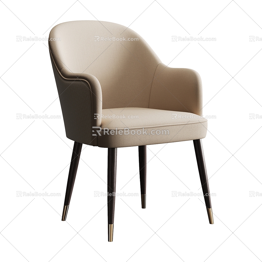 Dining Chair Single Chair 3d model