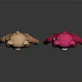 Brown And Pink Bear Costumes With Red Bowtie Mask And Colorful Chest Design