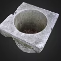 Architectural Carved Stone Capital With Classical Ornamental Patterns And Decorative Details