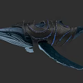 Mythical Whale With Ornate Decorative Armor And Intricate Blue Accents