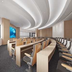 Conference Room Health Lecture Hall 3d model