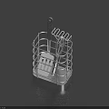 Metal Kitchen Utensil Holder With Spatula And Whisk Storage Tools