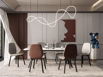 Modern Restaurant 3d model