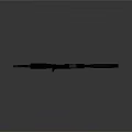Modern Black Tactical Rifle With Scope Magazine Grip And Accessories