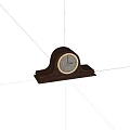 Old clock alarm clock 3d model