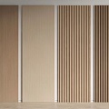 Wall Panel Grille Panel Wood veneer Background Panel Decorative Panel Wall Panel 3d model