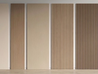 Wall Panel Grille Panel Wood veneer Background Panel Decorative Panel Wall Panel 3d model