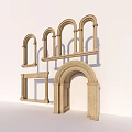 Stone Decorative Arches And Frames In Different Architectural Styles 3d model