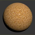 Round Grain Sphere Made Of Oats On Black Background With Shiny Surface