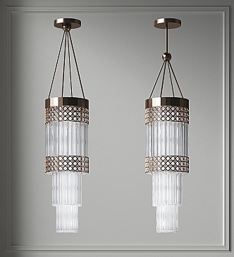 Modern Crystal Chandelier Bedside Chandelier Creative Fashion Small Chandelier Lamps 3d model