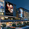 Stylish Modern Window Display With Bright Lighting And Fashionable Merchandise Design