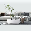 Modern Sofa Coffee Table Combination Sofa Combination 3d model