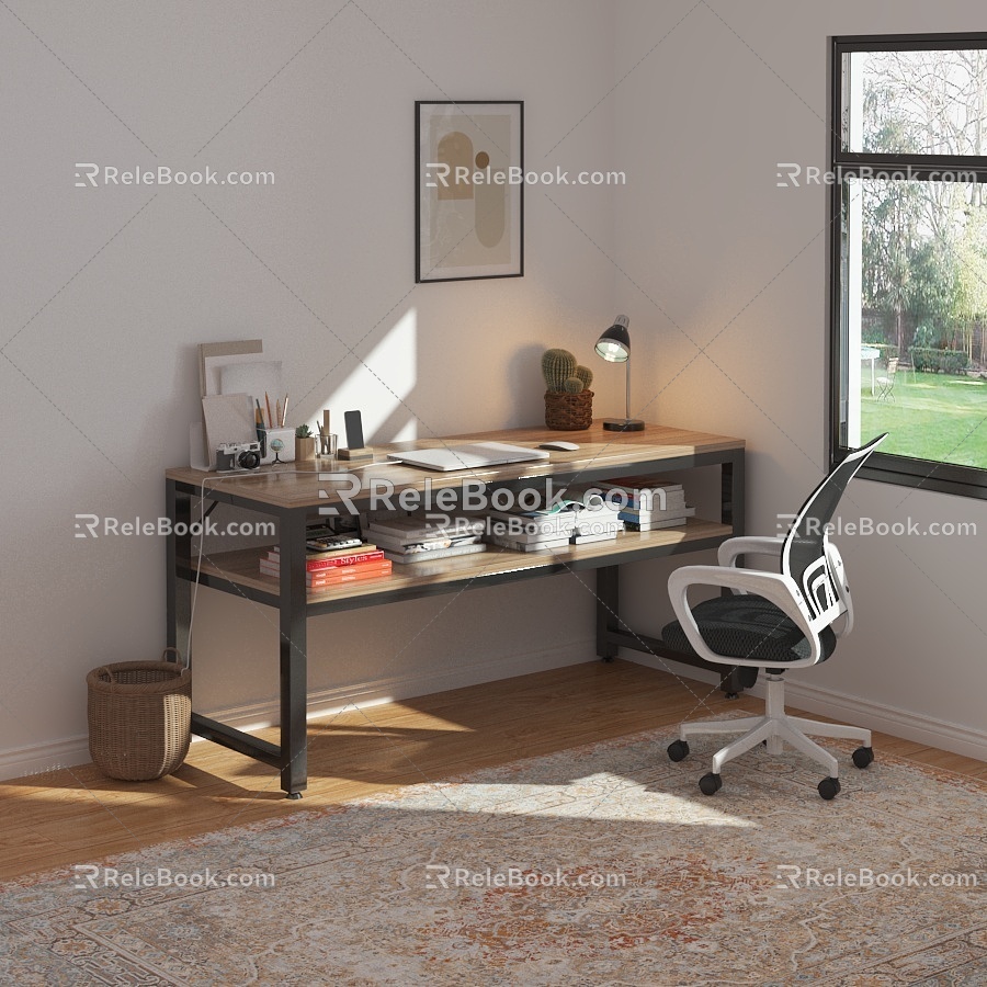 Desk Bedroom Desk 3d model