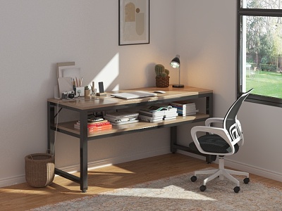 Desk Bedroom Desk 3d model