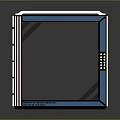 Colorful Square Equipment Frame With Metal Structure And Ventilation Holes