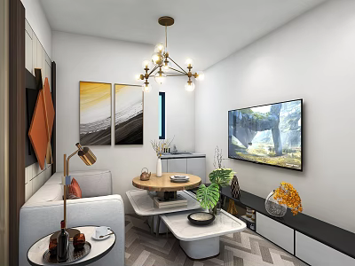 Bedroom Apartment Residence Bedroom Living Room Master Bedroom Second Bedroom 3d model