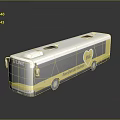 White And Yellow Bus With LINE Text Fan Mail Service Heart Logo