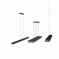 Modern Linear Pendant Lights with Slim Metal Design for Contemporary Ceiling Hanging