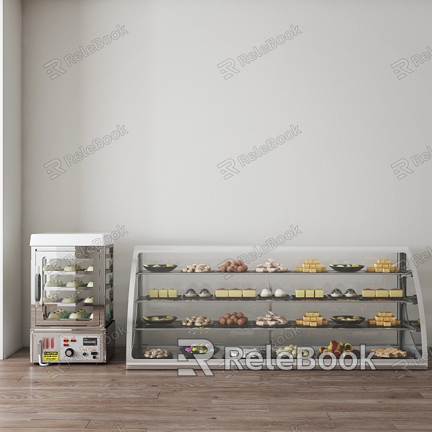 modern display cabinet cooked food machine model