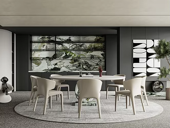 Modern Restaurant 3d model
