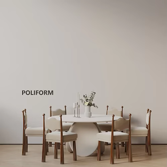 Modern table combination 3d model
