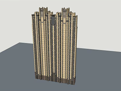 Modern High Rise Building Architecture With Sleek Exterior And Glass Window Design 3d model