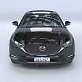 Black Mazda SUV With Modern Sleek Body And Silver Alloy Wheels