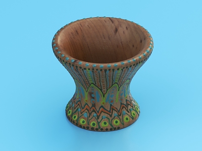 Modern Cup Wooden Cup model