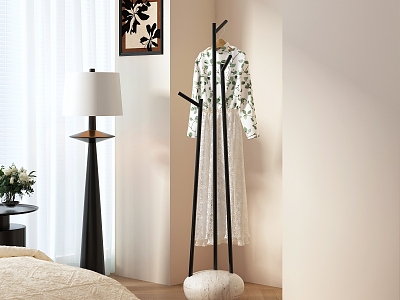 Cream Style Coat Rack Bedroom Ornaments model