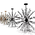 Different Styles Of Modern Chandeliers With Spiral Metal Design For Home Decor