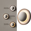 Modern Round Wall Lights With 3500k 5000k 6500k Color Temperature Options And Soft Illumination