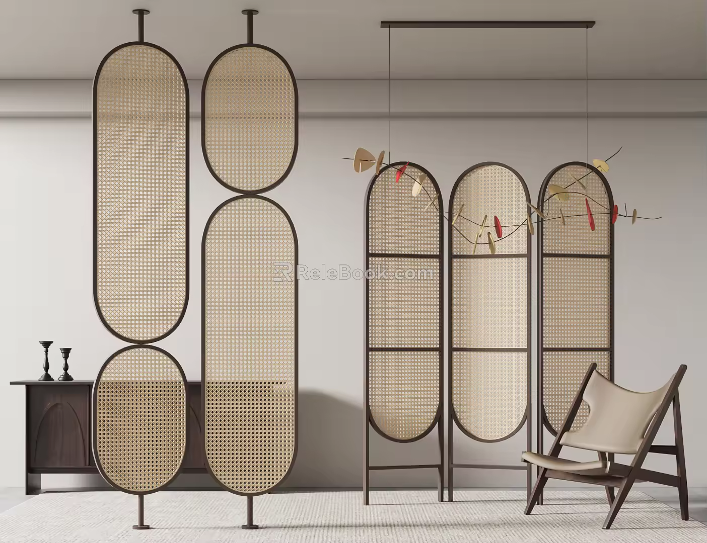 Rattan partition 3d model