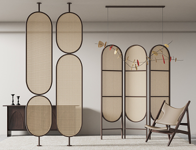 Rattan partition 3d model