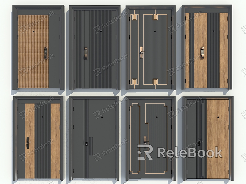 Modern child and mother door entry door child and mother door model