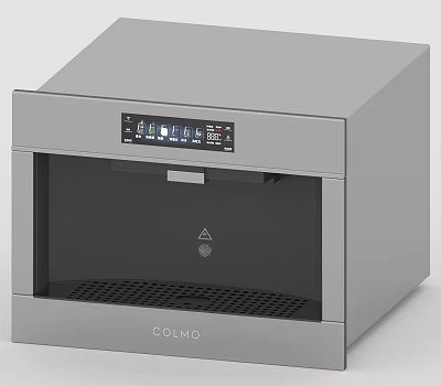 COLMO Modern Countertop Home Appliance With Digital Display Transparent Front Door And Grid Base Design 3d model