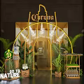 Commercial Equipment For Nature Themed Exhibition Booth With LED Lighting And Green Plants
