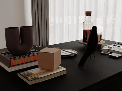 Modern Open Kitchen Interior Design With Island Counter And Spacious Layout 3d model